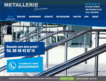 Tablet Screenshot of metallerie-favereau.com